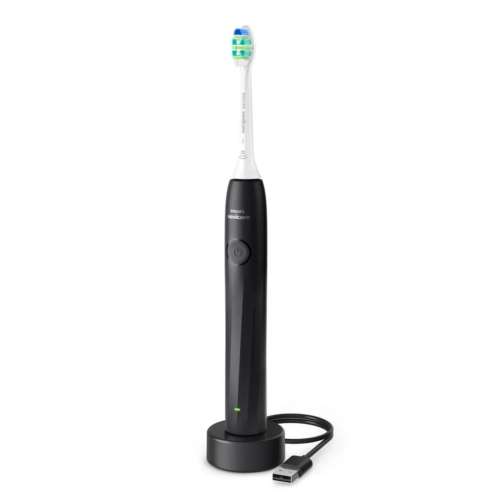 Philips Sonicare 2100 laddningsbar eltandborste i svart med USB-laddare
