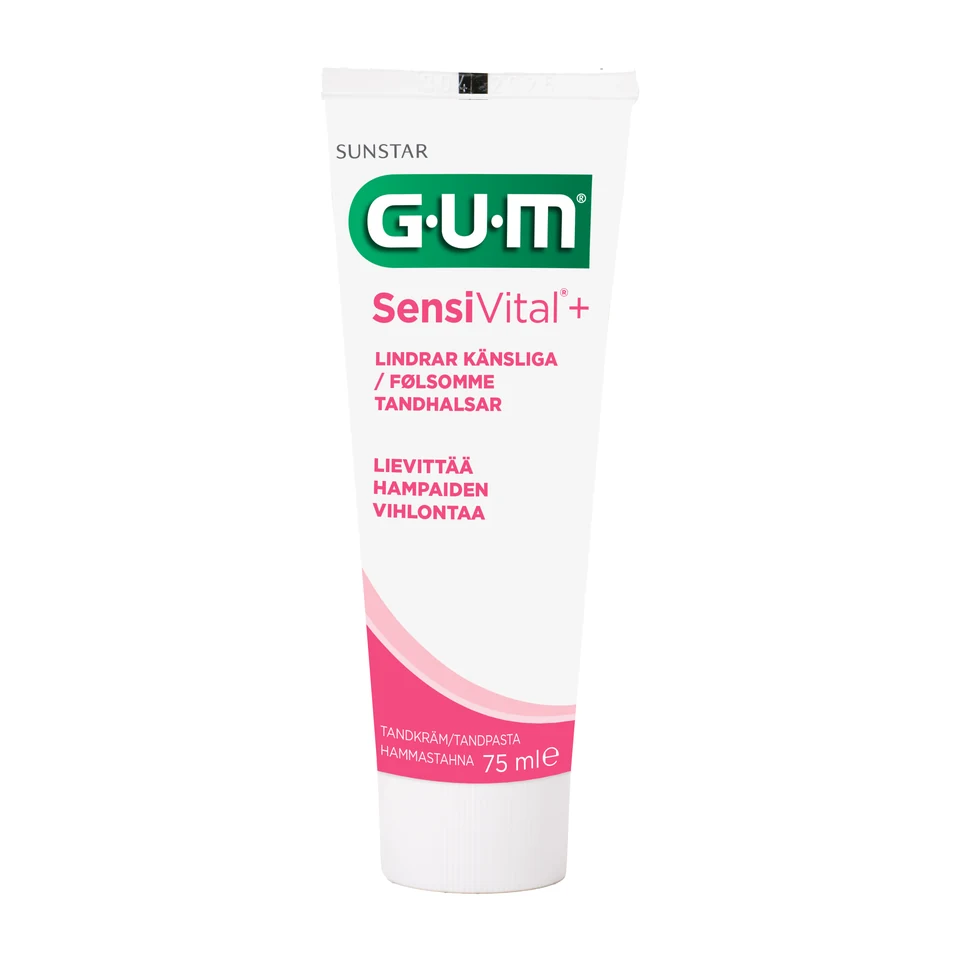 GUM SensiVital+ tandkräm i 75 ml-tub