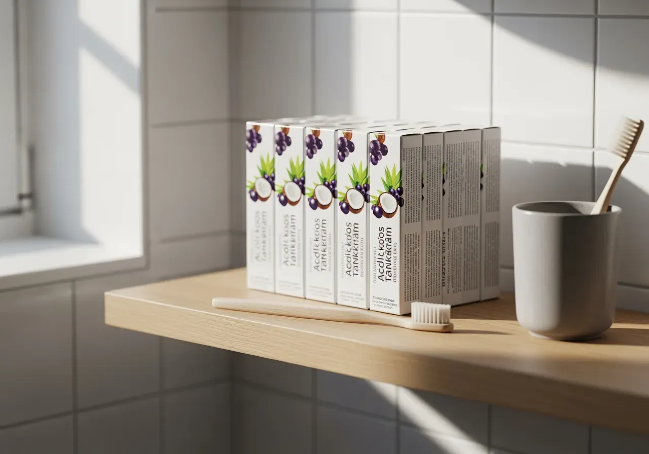 Acai och kokos tandkräm flerpack