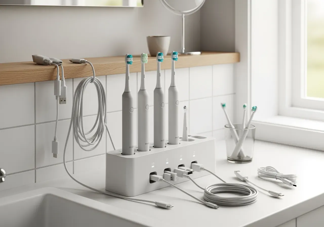 Laddstationer och kablar för eltandborstar
