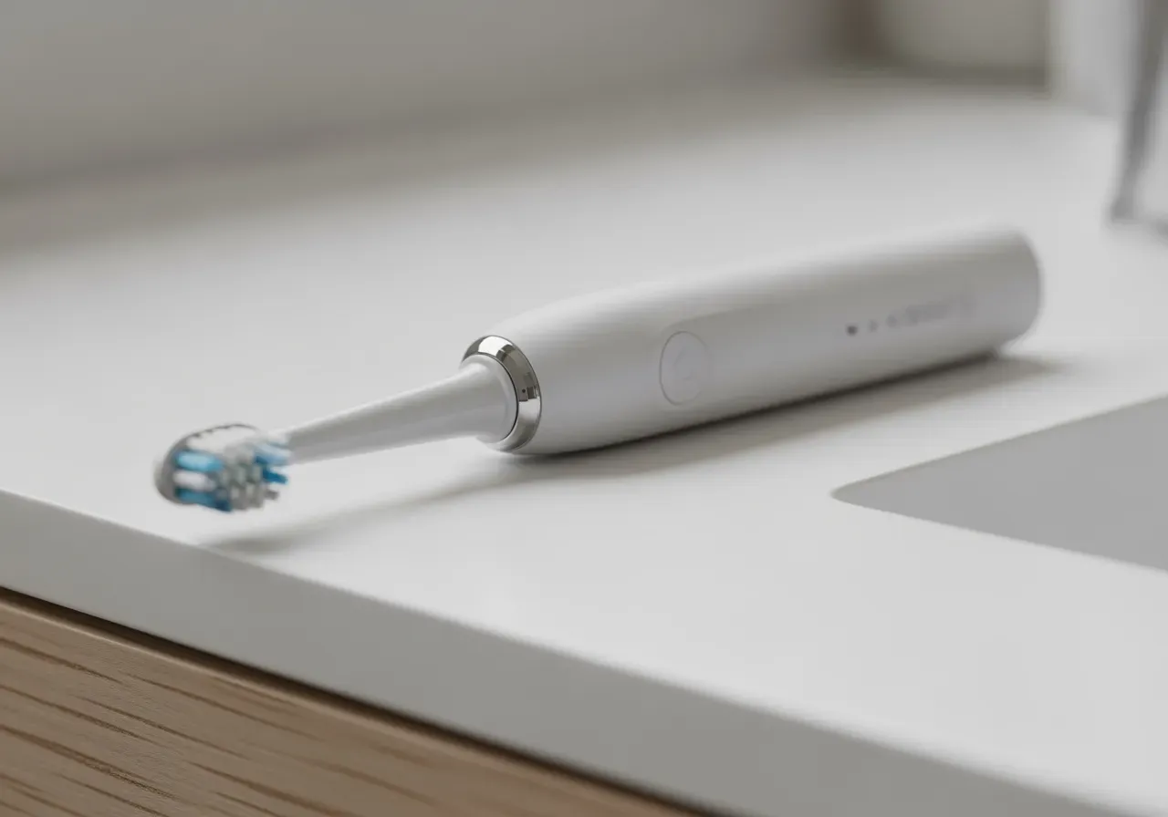Sonisk eltandborste för vitare tänder