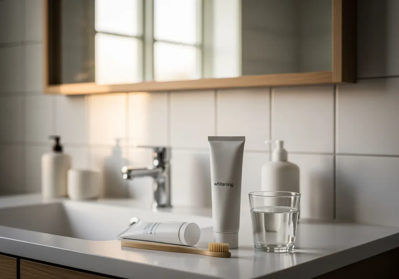 Morgon och kvällsrutin för vitare leende